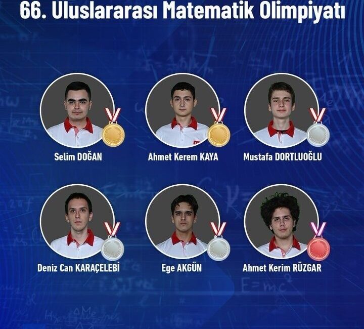 Avustralya'da düzenlenen 66. Uluslararası Matematik Olimpiyatı'na Türkiye'den katılan öğrenciler, 2