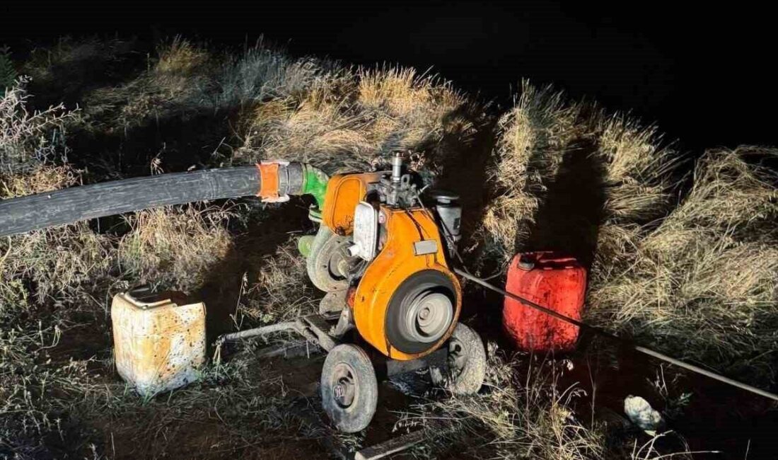 Boğazlıyan'da Oğulcuk Barajı'ndan kaçak su kullanan vatandaş suçüstü yakalandı. Jandarma