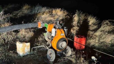 Boğazlıyan'da Oğulcuk Barajı'ndan kaçak su kullanan vatandaş suçüstü yakalandı. Jandarma