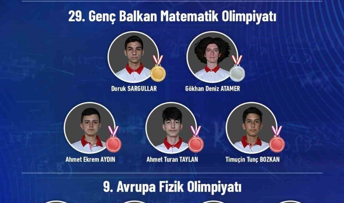 Kimya, matematik ve fizik olimpiyatlarında toplamda 11 madalya ve 2