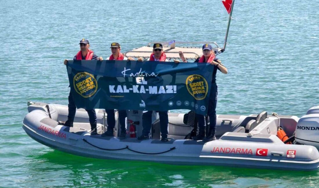Çekerek Barajı’nda Jandarmadan anlamlı mesaj “Kadına el kalkmaz” Çekerek Barajı'nda Jandarma ekipleri,