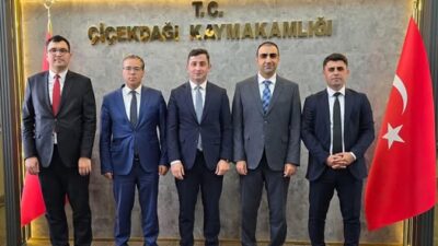 Çiçekdağı Kaymakamı Sn. Murat Görmüş, önemli bir protokol ziyaretini makamında