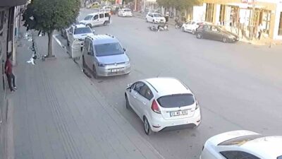 Çorum’un Alaca ilçesinde meydana gelen kazada, motosiklet ile hafif ticari