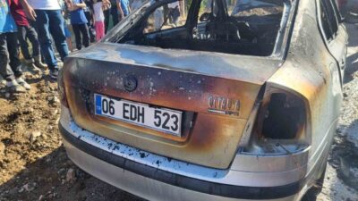 Çorum'un Sungurlu ilçesinde Aşağı Fındıklı köyü mezarlığı önünde F.D.'ye ait