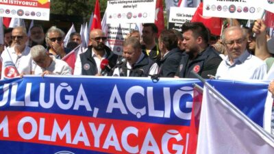 Devlet Memurları Konfederasyonu, Hazine ve Maliye Bakanlığı önünde taleplerini dile
