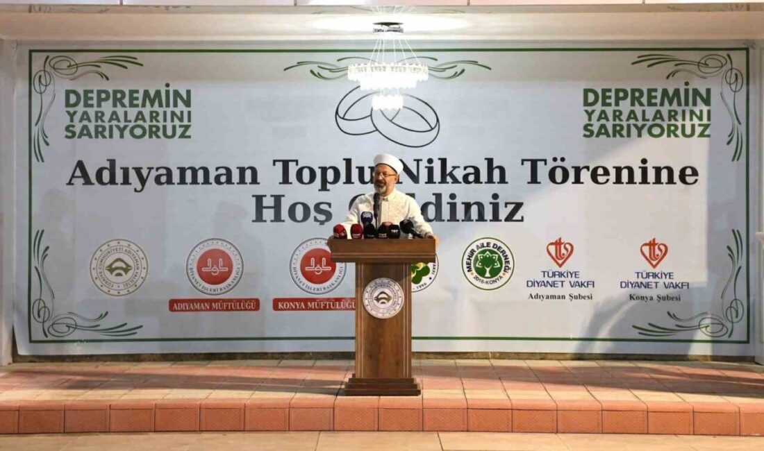 Diyanet İşleri Başkanı Ali Erbaş, gençlerin evlenmelerine destek olunması gerektiğini