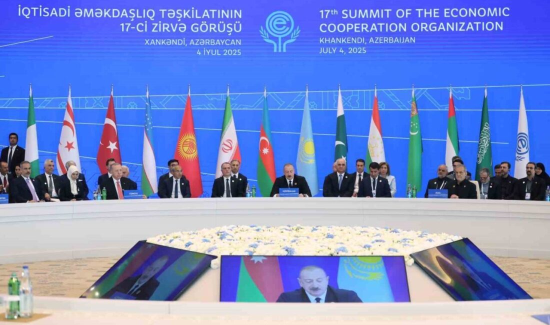 Ekonomik İşbirliği Teşkilatı 17. Zirvesi, Azerbaycan’ın Hankendi şehrinde başladı Cumhurbaşkanı Erdoğan, Hankendi'de Ekonomik