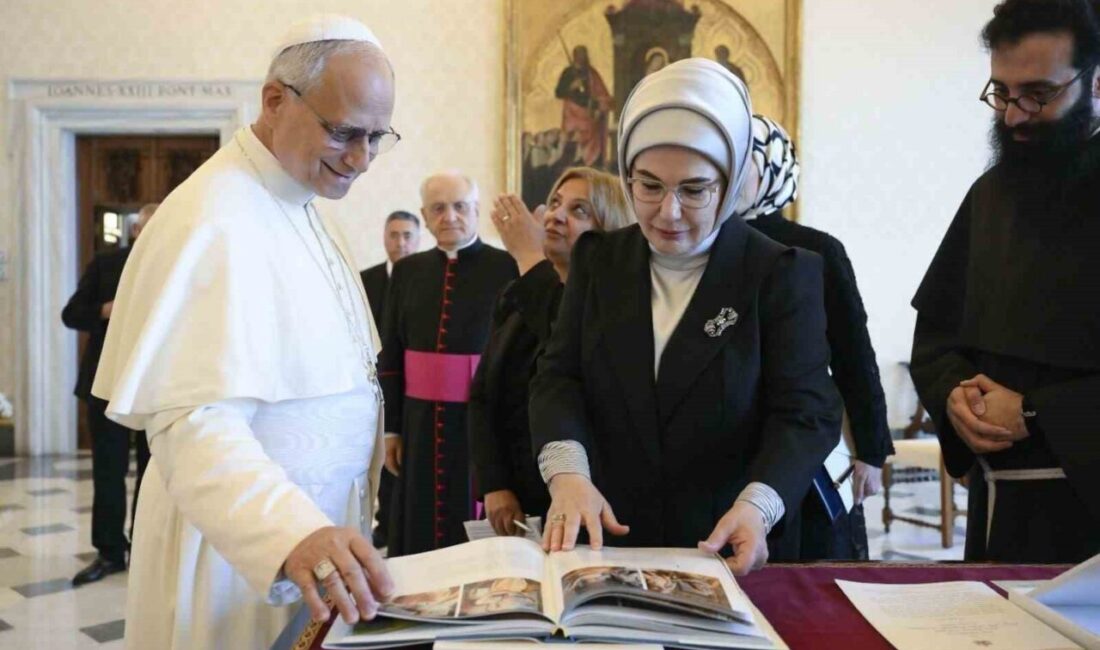Emine Erdoğan, Vatikan’da Papa