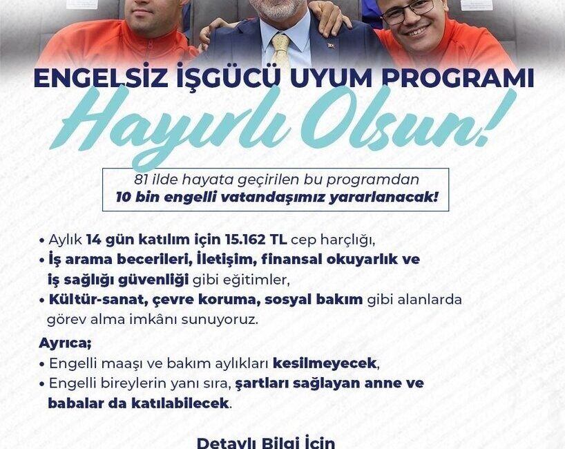 Çalışma ve Sosyal Güvenlik Bakanı Vedat Işıkhan, Engelsiz İş Gücü