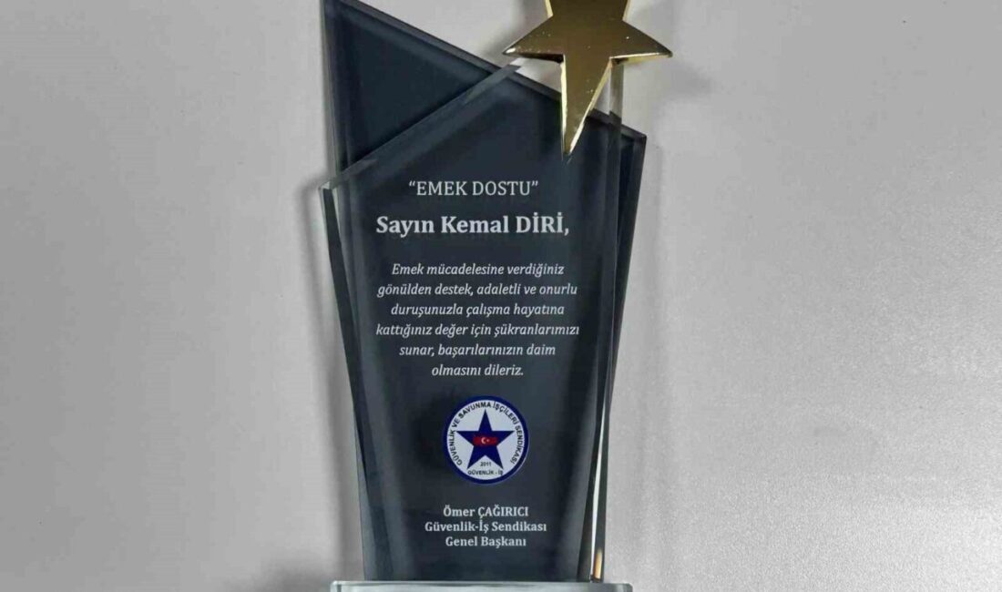 İhlas Haber Ajansı Ekonomi Muhabiri Kemal Diri, 'Emek Dostu Ödül