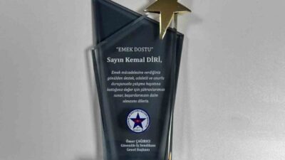 İhlas Haber Ajansı Ekonomi Muhabiri Kemal Diri, 'Emek Dostu Ödül