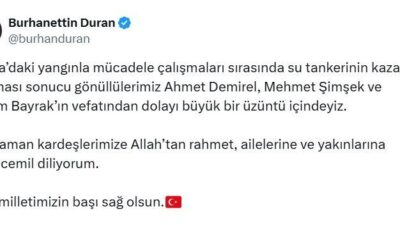 Cumhurbaşkanlığı İletişim Başkanı Burhanettin Duran, Bursa'daki orman yangınında hayatını kaybeden