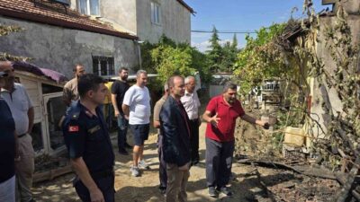 Çorum'un Alaca ilçe Kaymakamı Meriç Dinçer, İmat köyünde meydana gelen