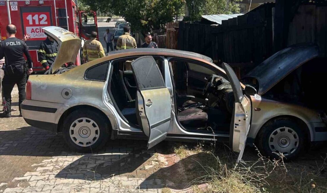 Kırıkkale’de ot yangınında otomobil ve garaj zarar gördü Kırıkkale’de çıkan ot yangını