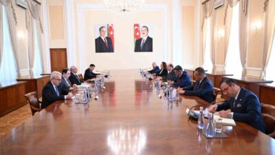 KKTC Cumhurbaşkanı Ersin Tatar, Azerbaycan Başbakanı Ali Asadov ile Bakü'de