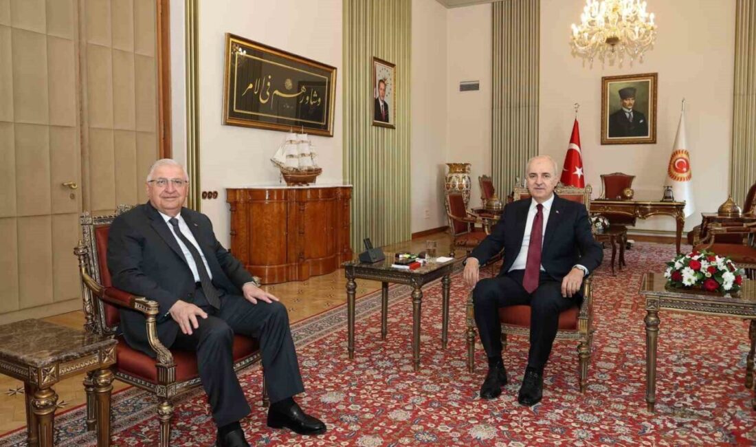 TBMM Başkanı Numan Kurtulmuş ve Millî Savunma Bakanı Yaşar Güler,