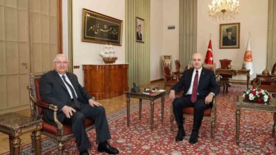 TBMM Başkanı Numan Kurtulmuş ve Millî Savunma Bakanı Yaşar Güler,