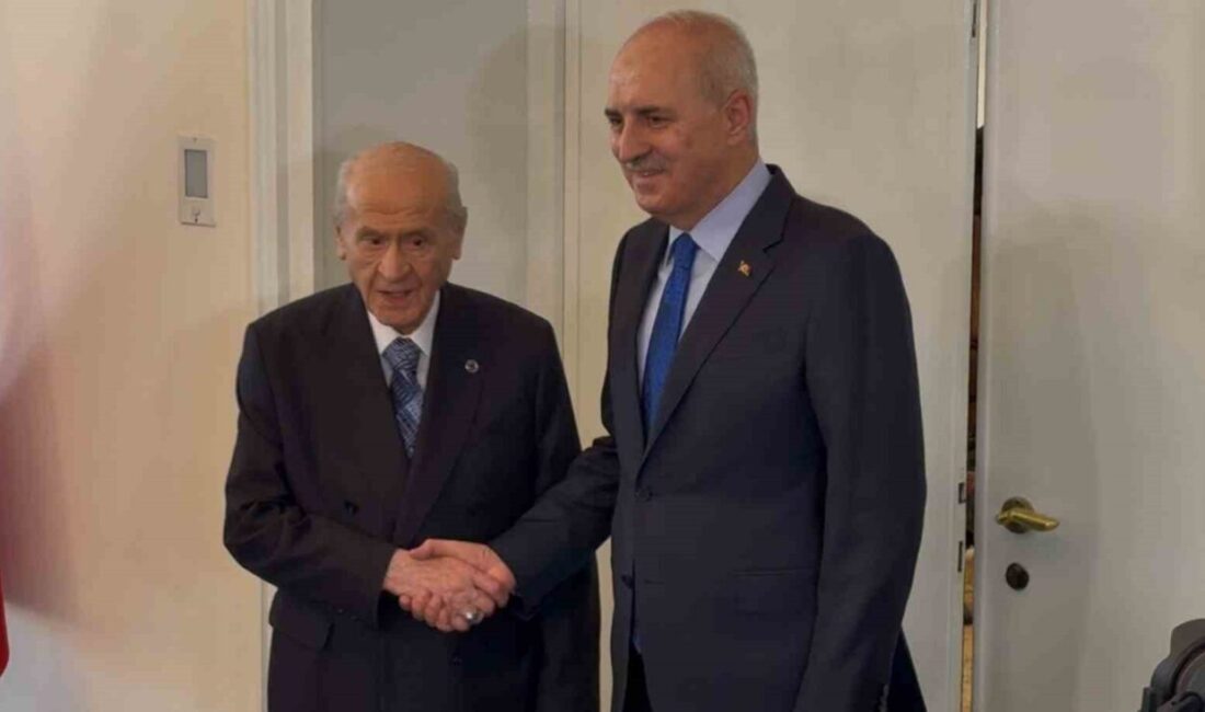 MHP Genel Başkanı Devlet Bahçeli, TBMM Başkanı Numan Kurtulmuş ile