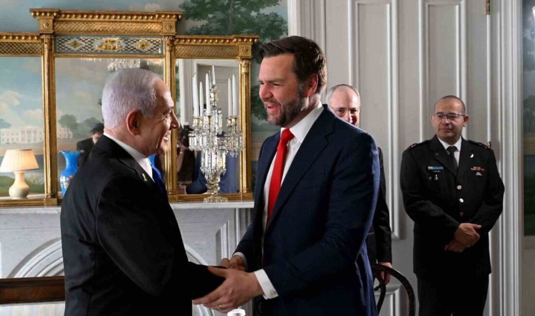 Netanyahu, ABD Başkan Yardımcısı Vance ile bir araya geldi İsrail Başbakanı Binyamin Netanyahu,