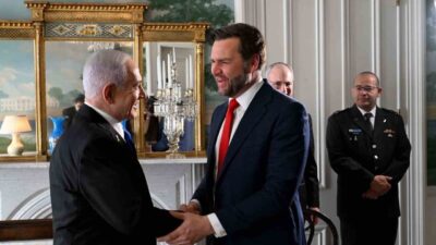 İsrail Başbakanı Binyamin Netanyahu, ABD Başkan Yardımcısı James David Vance
