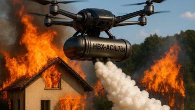 Türkiye'deki orman yangınlarına karşı HBX Ar-Ge tarafından geliştirilen dronlarla müdahale
