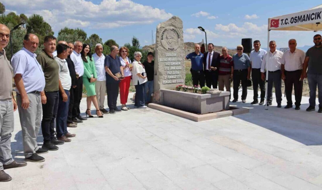 Çorum'un Osmancık ilçesinde Osmanlı Sadrazamı Baltacı Mehmed Paşa için yapılan