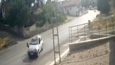 Ankara'da polis tarafından kovalanan şüpheli, kaçmaya çalışırken araçlar tarafından yaralandı.