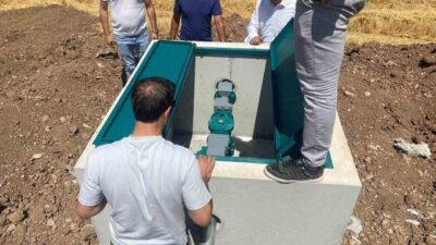 Çorum'un Alaca ilçesinde DSİ yetkilileri İbrahimköy Göleti sulaması incelemelerinde bulundu.