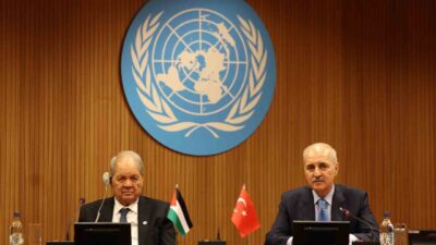 TBMM Başkanı Numan Kurtulmuş, İsviçre'de Filistin Ulusal Konseyi Başkanı Rawhi