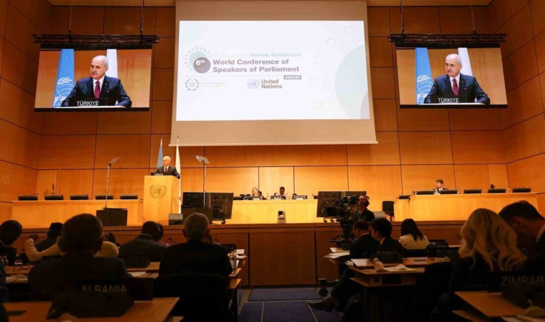 TBMM Başkanı Numan Kurtulmuş, Altıncı Dünya Parlamento Başkanları Konferansı'nda Filistin