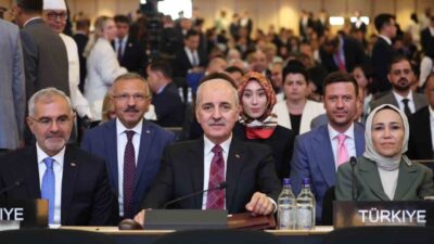 TBMM Başkanı Numan Kurtulmuş, Cenevre'de düzenlenen 6. Dünya Parlamento Başkanları