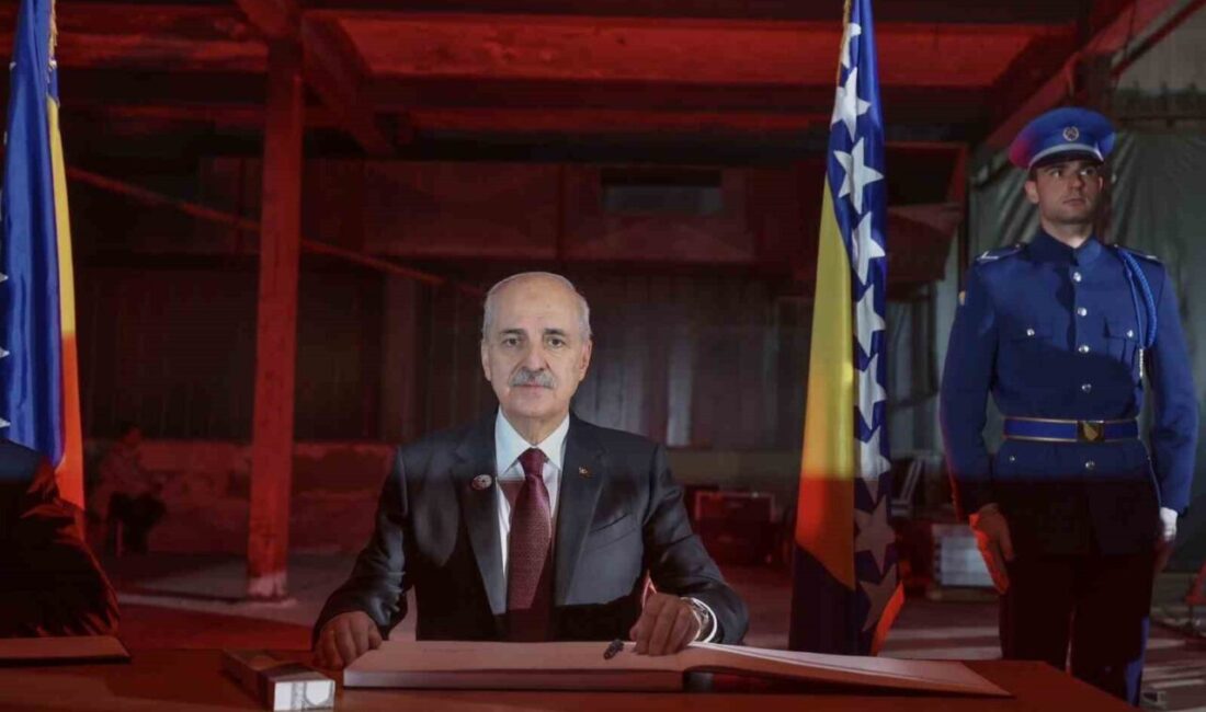 TBMM Başkanı Kurtulmuş, Srebrenitsa için oluşturulan anı defterini imzaladı TBMM Başkanı Numan Kurtulmuş,