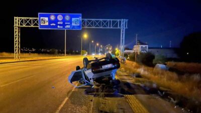 Çorum'un Osmancık ilçesinde meydana gelen trafik kazasında bir kişi yaralandı.