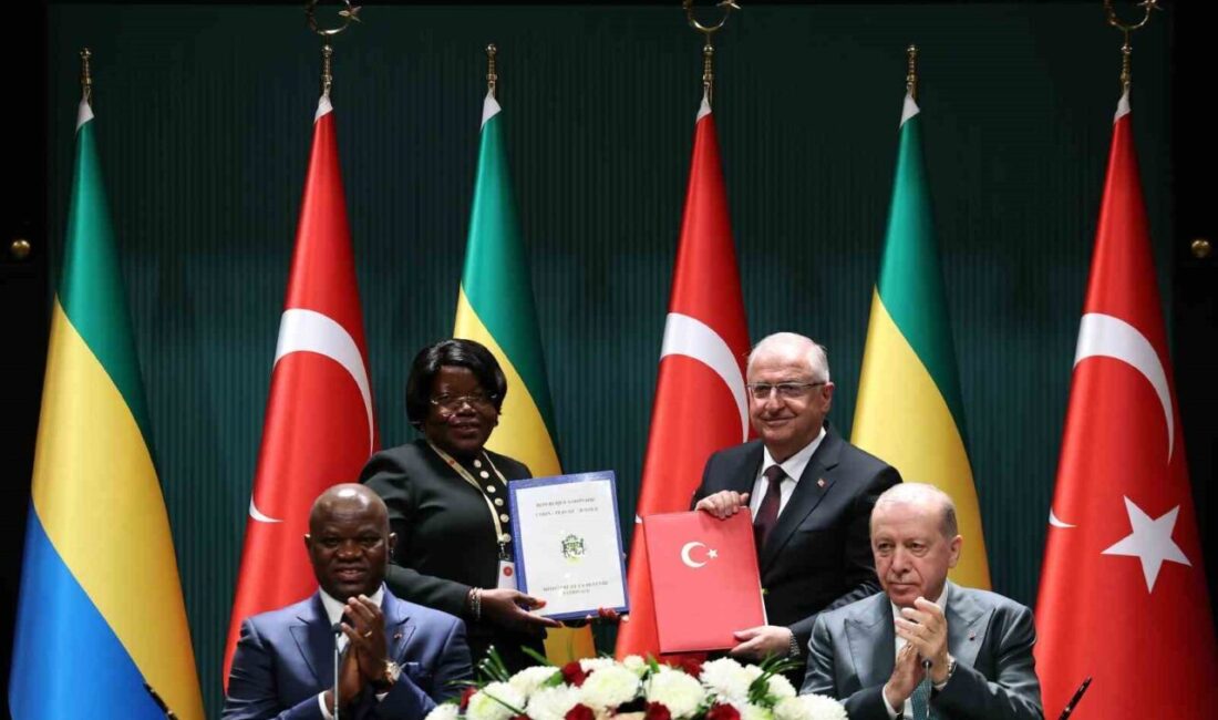 Erdoğan ile Nguema'nın katılımıyla Ankara'da gerçekleşen törende, Türkiye ve Gabon