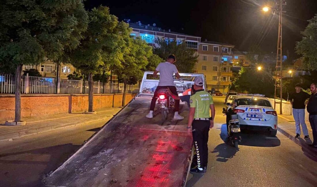 Yerköy İlçe Emniyet Müdürlüğü Trafik Denetleme Büro Amirliği ekipleri gece