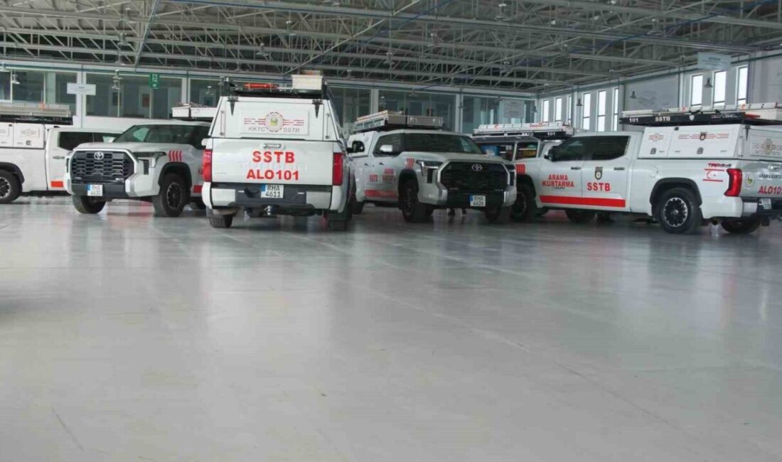 Yerli üretim arama-kurtarma araçları teslim edildi KKTC Sivil Savunma Teşkilatı'na
