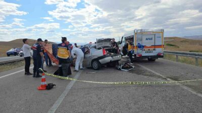 Yozgat-Ankara karayolunda, Yerköy ilçesi Bölge Trafik Müdürlüğü yakınlarında meydana gelen