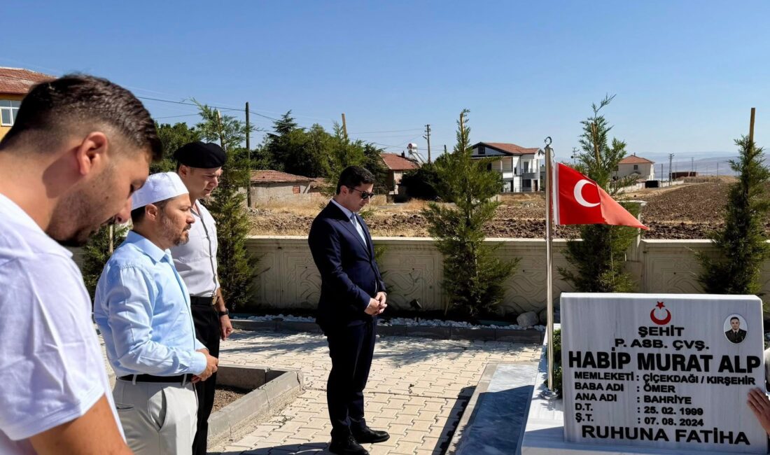 Çiçekdağı Kaymakamı Murat Görmüş, kahraman şehit Habip Murat Alp’in şehadetinin