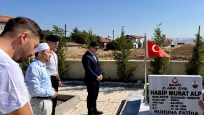 Çiçekdağı Kaymakamı Murat Görmüş, kahraman şehit Habip Murat Alp’in şehadetinin