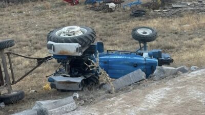 Yozgat’ın Şefaatli ilçesinde meydana gelen traktör kazasında, karı koca hayatını