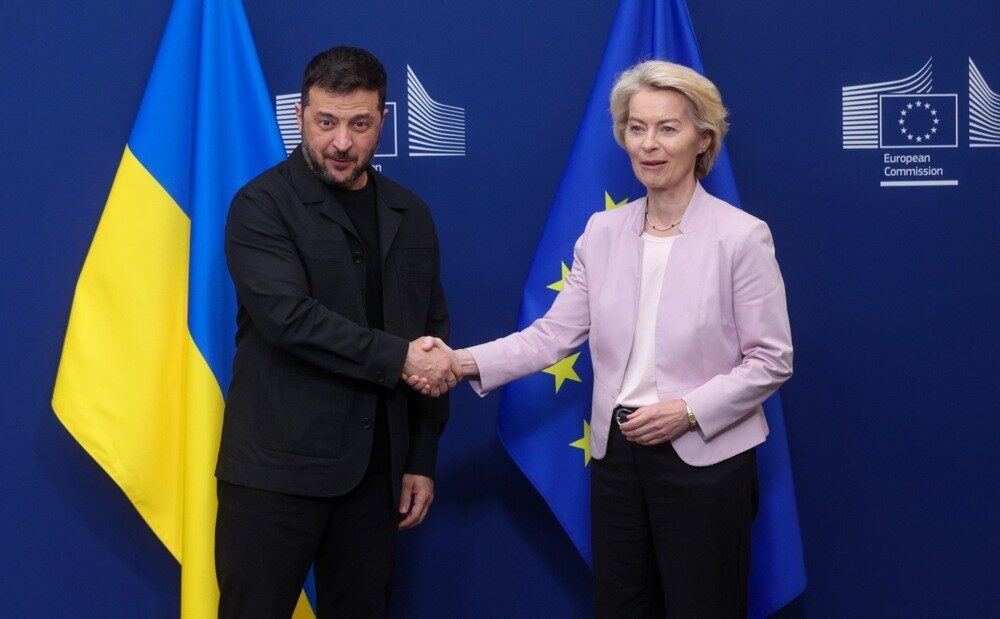 AB Komisyonu Başkanı Ursula von der Leyen ve Ukrayna Devlet