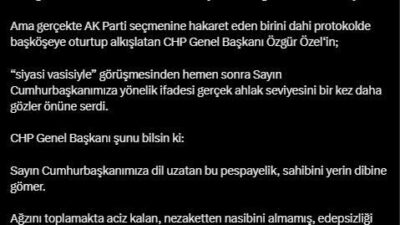 AK Parti Genel Başkan Yardımcısı Ahmet Büyükgümüş, CHP Genel Başkanı