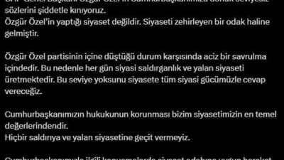 AK Parti Sözcüsü Ömer Çelik, CHP Genel Başkanı Özgür Özel'in