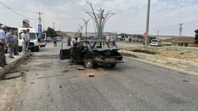 Çiçekdağı ilçesinde meydana gelen trafik kazasında 1 kişi yaralandı. Kaza,