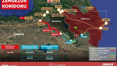 Ulaştırma ve Altyapı Bakanı Abdulkadir Uraloğlu, Kars-Iğdır-Aralık-Dilucu Demiryolu Hattı'nın temelinin