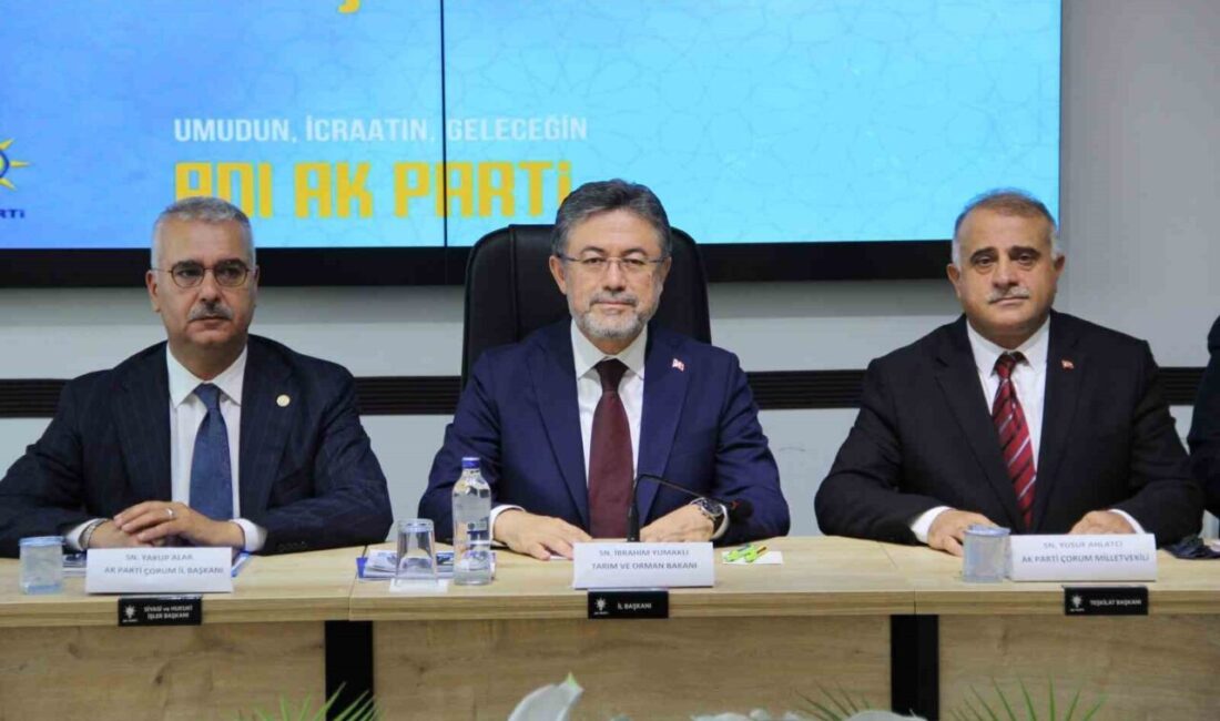 Tarım ve Orman Bakanı İbrahim Yumaklı, Çorum ziyaretinde Vali, Belediye