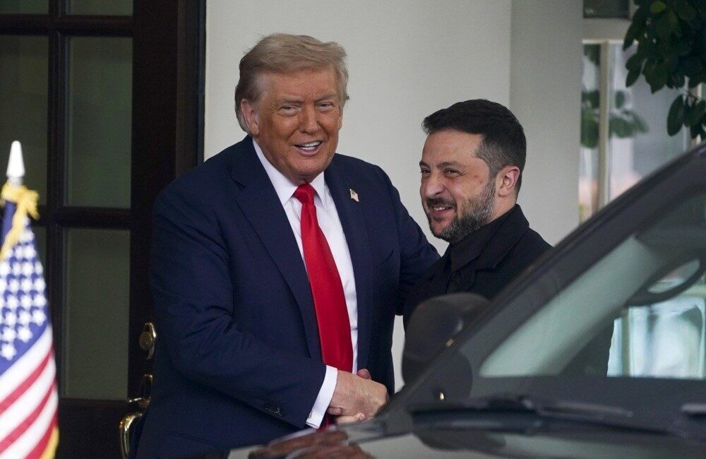 ABD Başkanı Donald Trump ile Ukrayna Devlet Başkanı Vladimir Zelenskiy