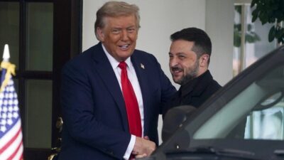 ABD Başkanı Donald Trump ile Ukrayna Devlet Başkanı Vladimir Zelenskiy