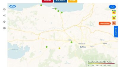 Bursa Büyükşehir Belediyesi, hava kalitesi izleme sistemine yangın izleme sistemini