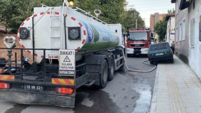 Çorum Kale Mahallesi'nde müstakil evde çıkan yangın 4'ü metruk 5